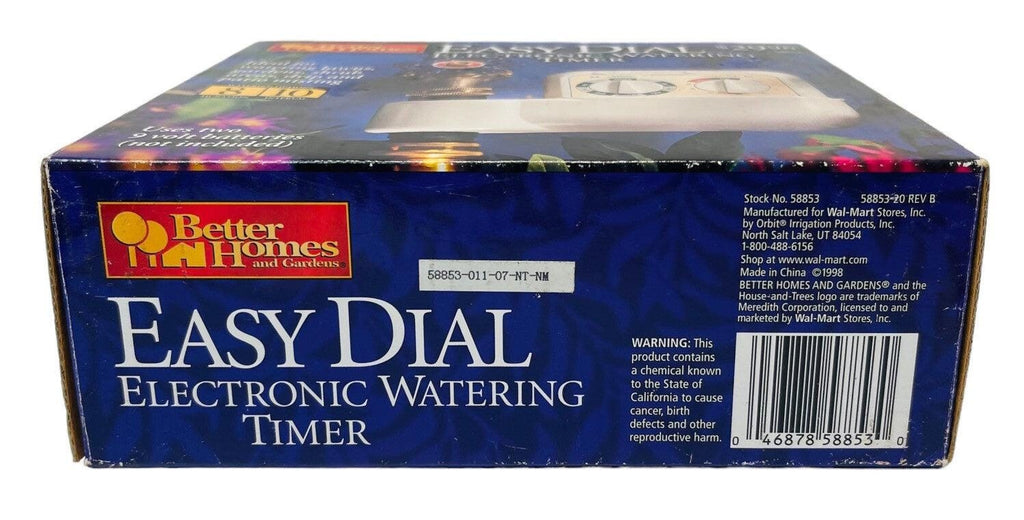 BETTER HOMES & GARDENS EASY DAIL ELECTRONIC WATERING TIMER