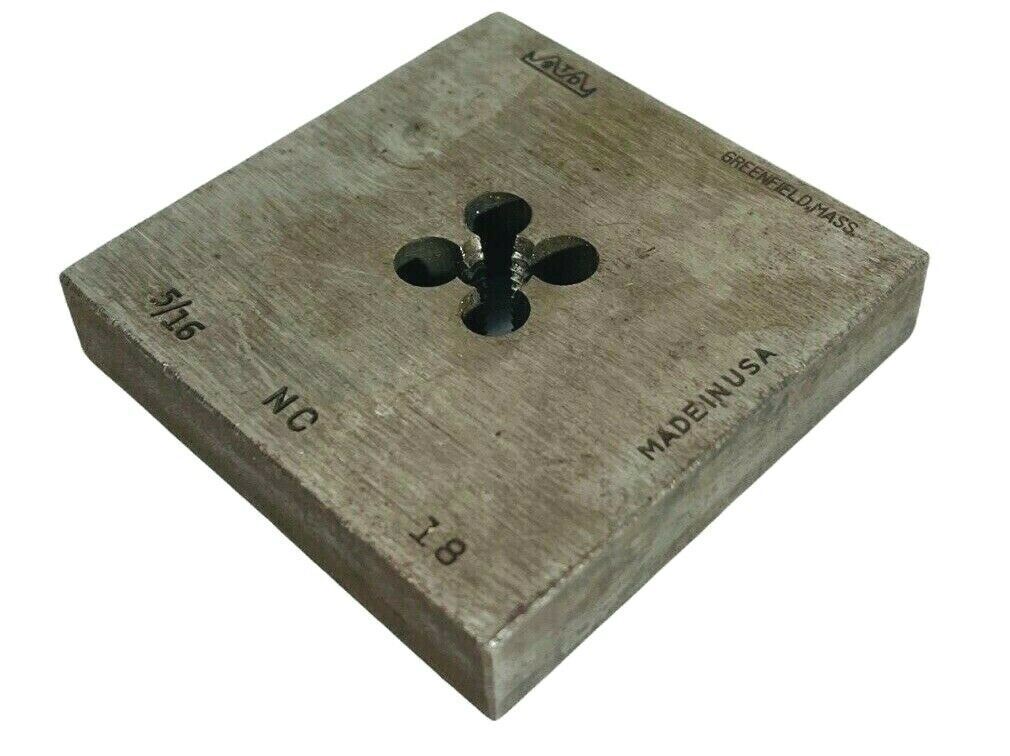Tap & Die 5/16 NC 1 Square Bolt Die 8GTD No. 275 Solid 2-1/2" Greenfield
