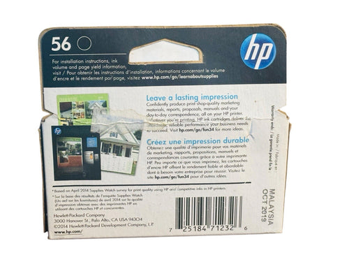 *HP 56 (C6656AN#140) Black Ink Cartridge