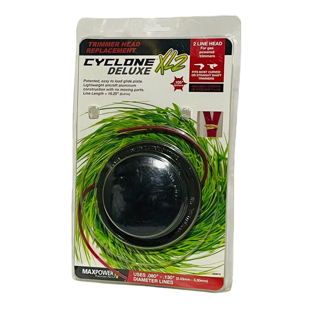 *Trimmer Head Cord 333916 Cyclone XL2 For Gas Powered Trimmers 6B - MAXPOWER/NEW