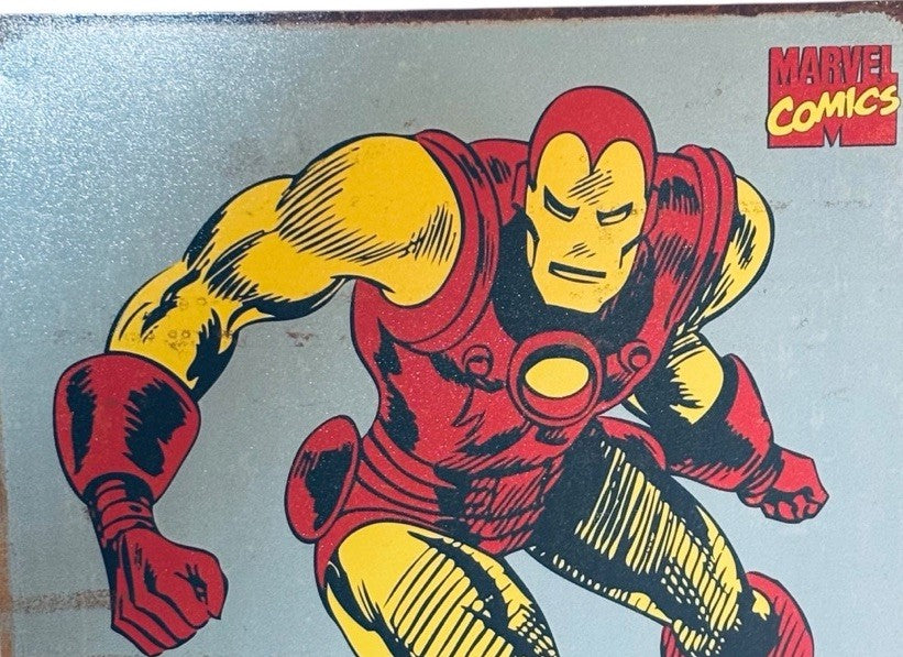 Marvel Comics The Invincible Iron Man Tin Metal Sign