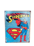 Superman Retro Metal Panel Tin Sign Superhero DC Comics Wall DECOR