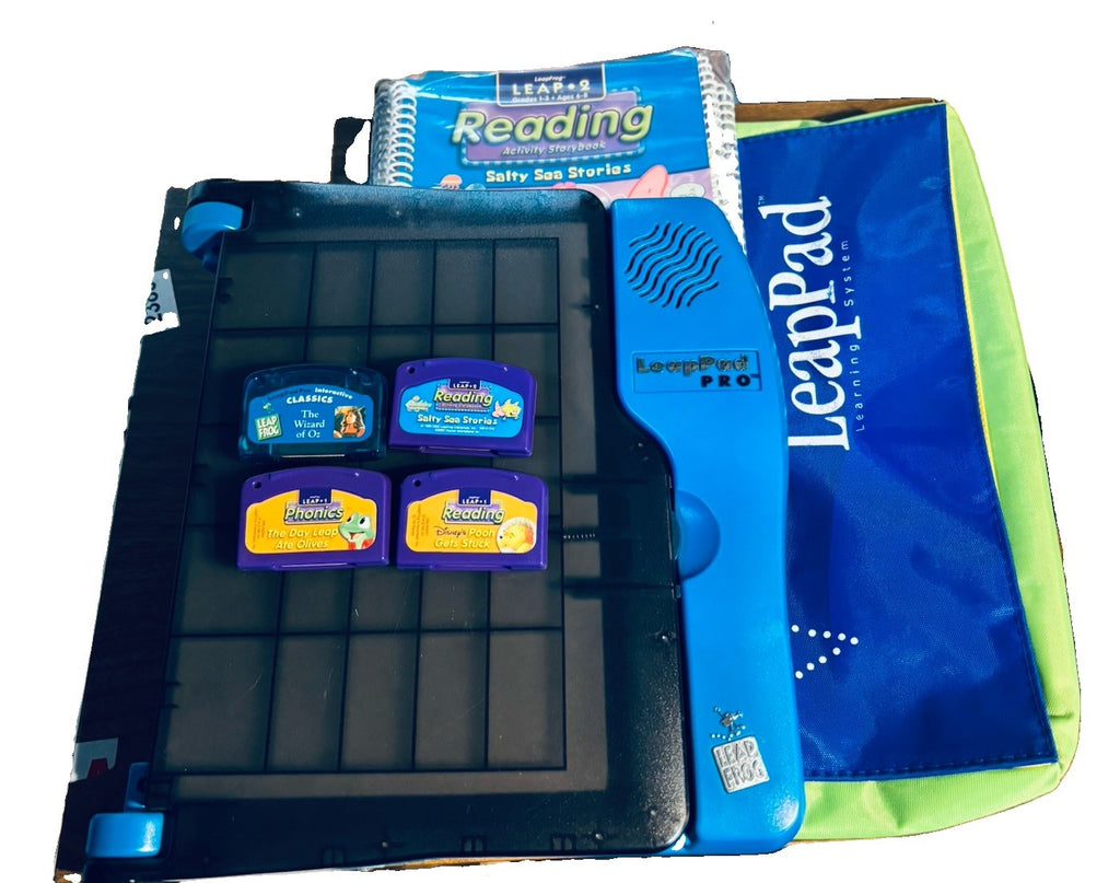 *Vintage 2001 LeapFrog Leap Pad Learning System Console/Bag/Books/Games WORKS