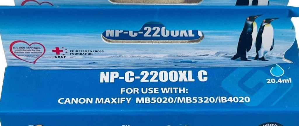 *G&G INK CARTRIDGE ~ COLOR: CYAN Model: NP-C-2200XL C