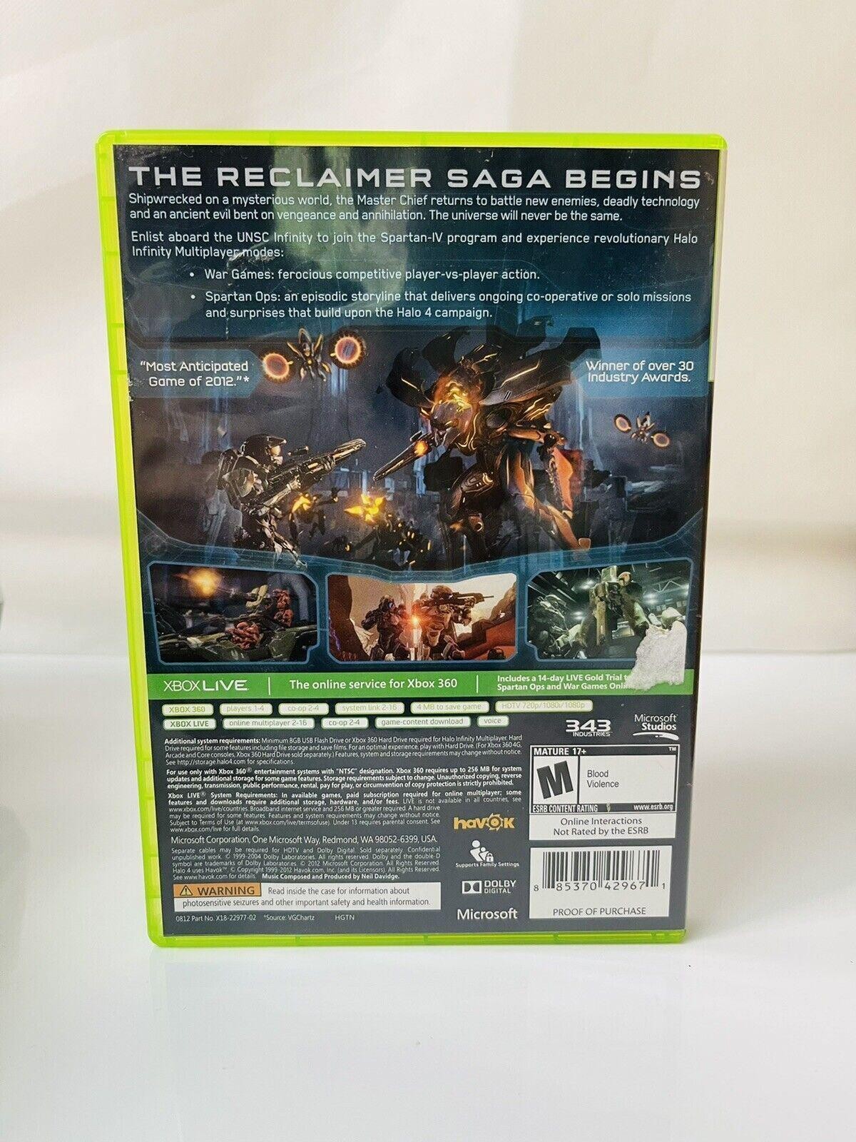 *Xbox 360 Halo-4 (2-Game Discs) 2012 EXCELLENT CONDITIOKIDDIN {IN OROGINAL CASE}