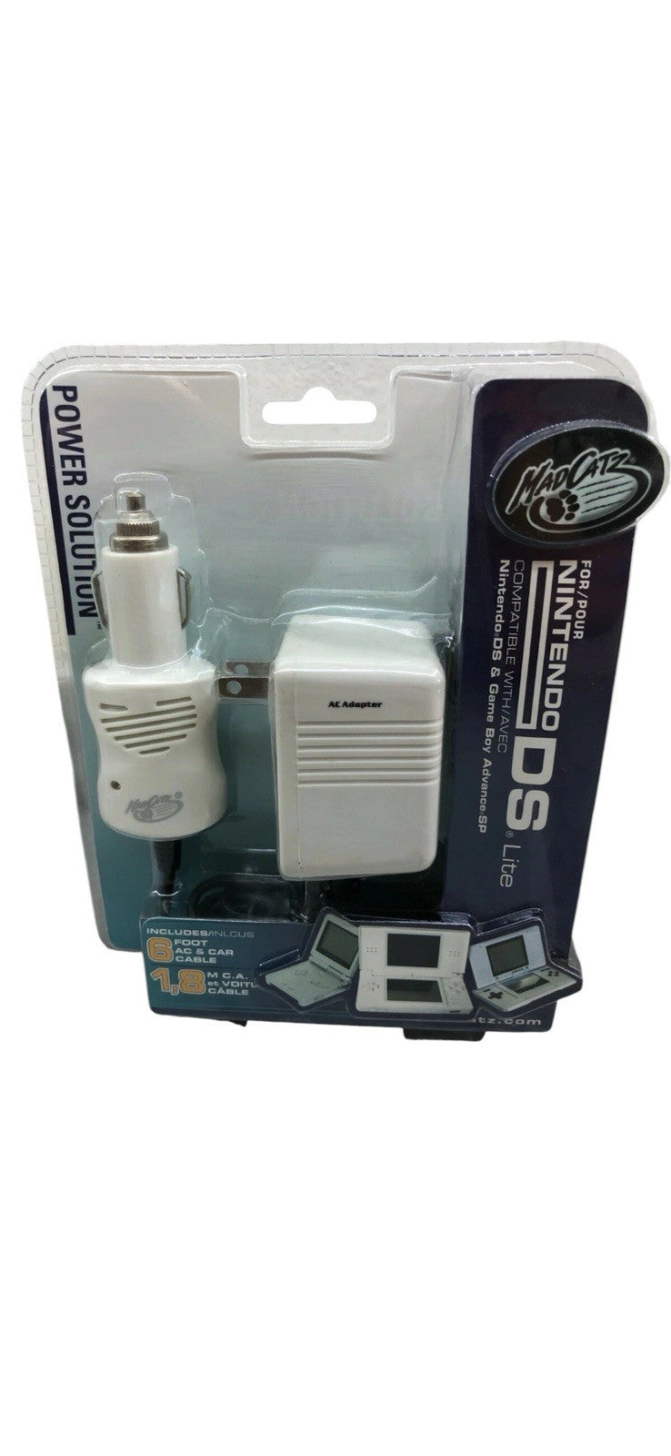 *Sealed MadCatz Nintendo DS Lite & Game Boy Advance SP USB & AC Adapter Charger