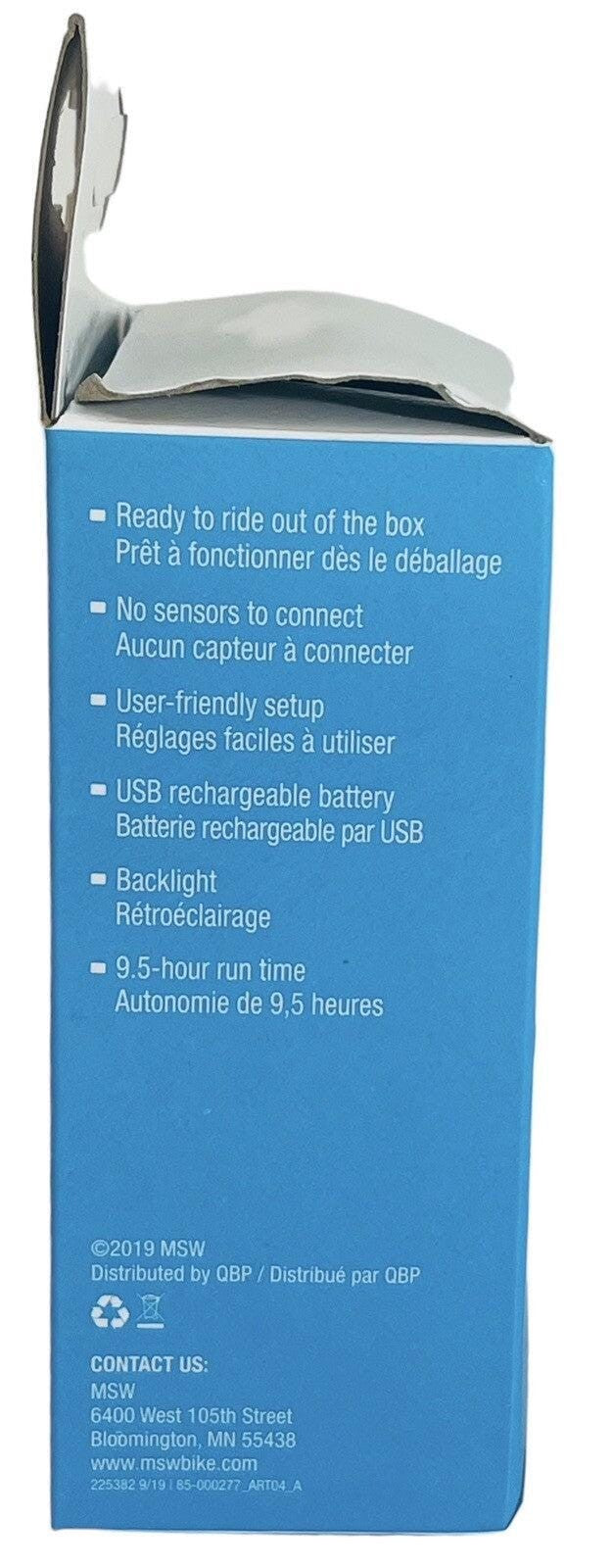 *GPS WIRELESS CYCLING COMPUTER W/ACCESSORIES & MANUAL/MSW MINIC GO