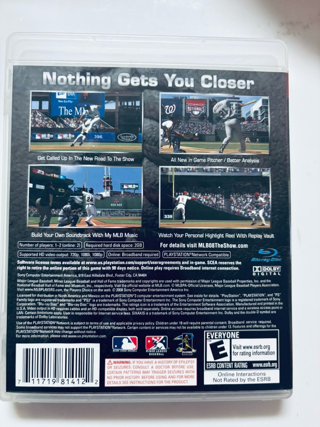 MLB 08: The Show (Sony PlayStation 3, 2008)