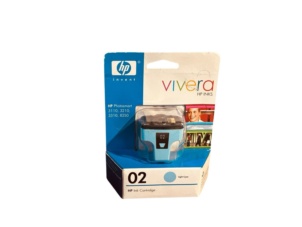 *HP Genuine 02 (220 Prints) Light Cyan Ink Cartridge PHOTOSMART (C8771WN140)