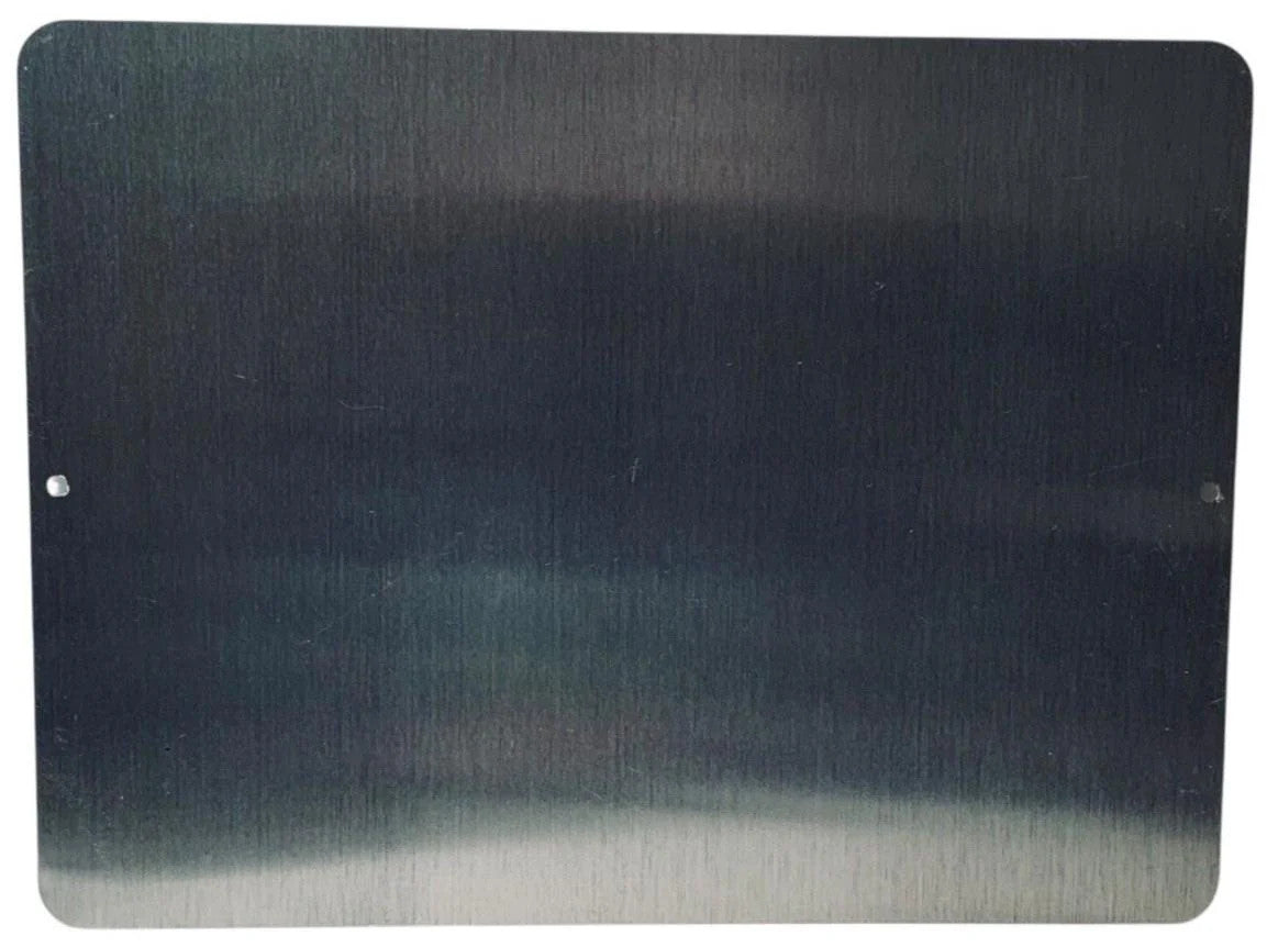 Black 015 Aluminum Metal Sign Horizontal (PLEASE DO NOT REMOVE REMOTE OUT ROOM).