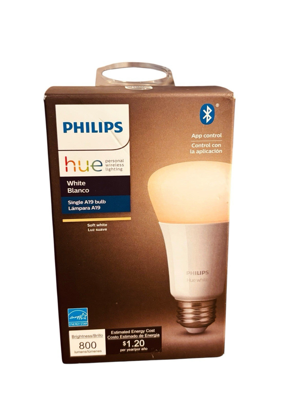 Philips Hue White Ambiance A19 Medium Lumen Smart Bulb 1100 Lumens Bluetooth
