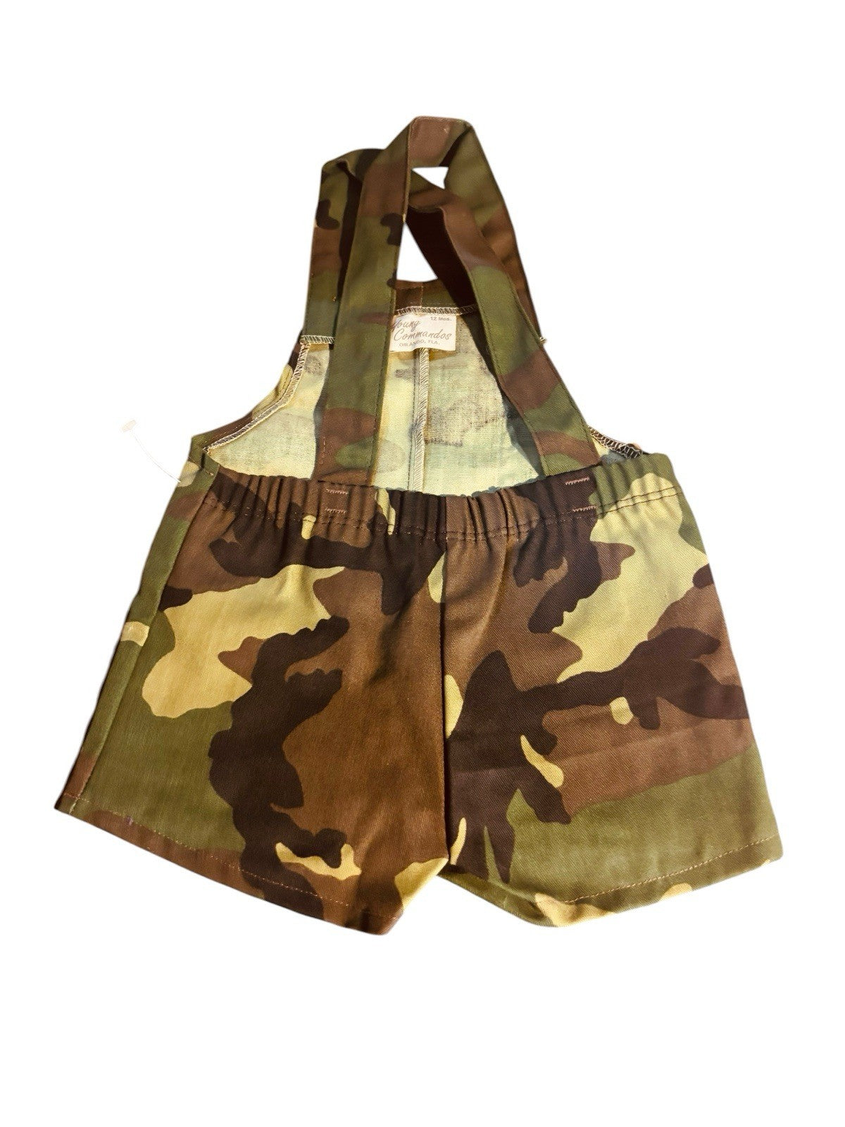 *Young Commandos Camouflage Toddler Overalls, Size 12 Months NEW