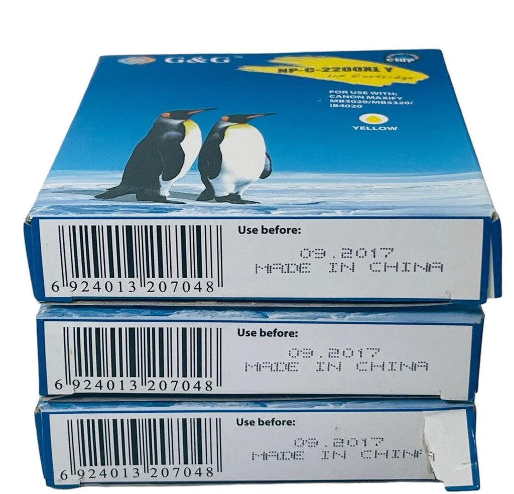 *G&G INK CARTRIDGE, COLOR-YELLOW Model: NP-C-2200XL Y