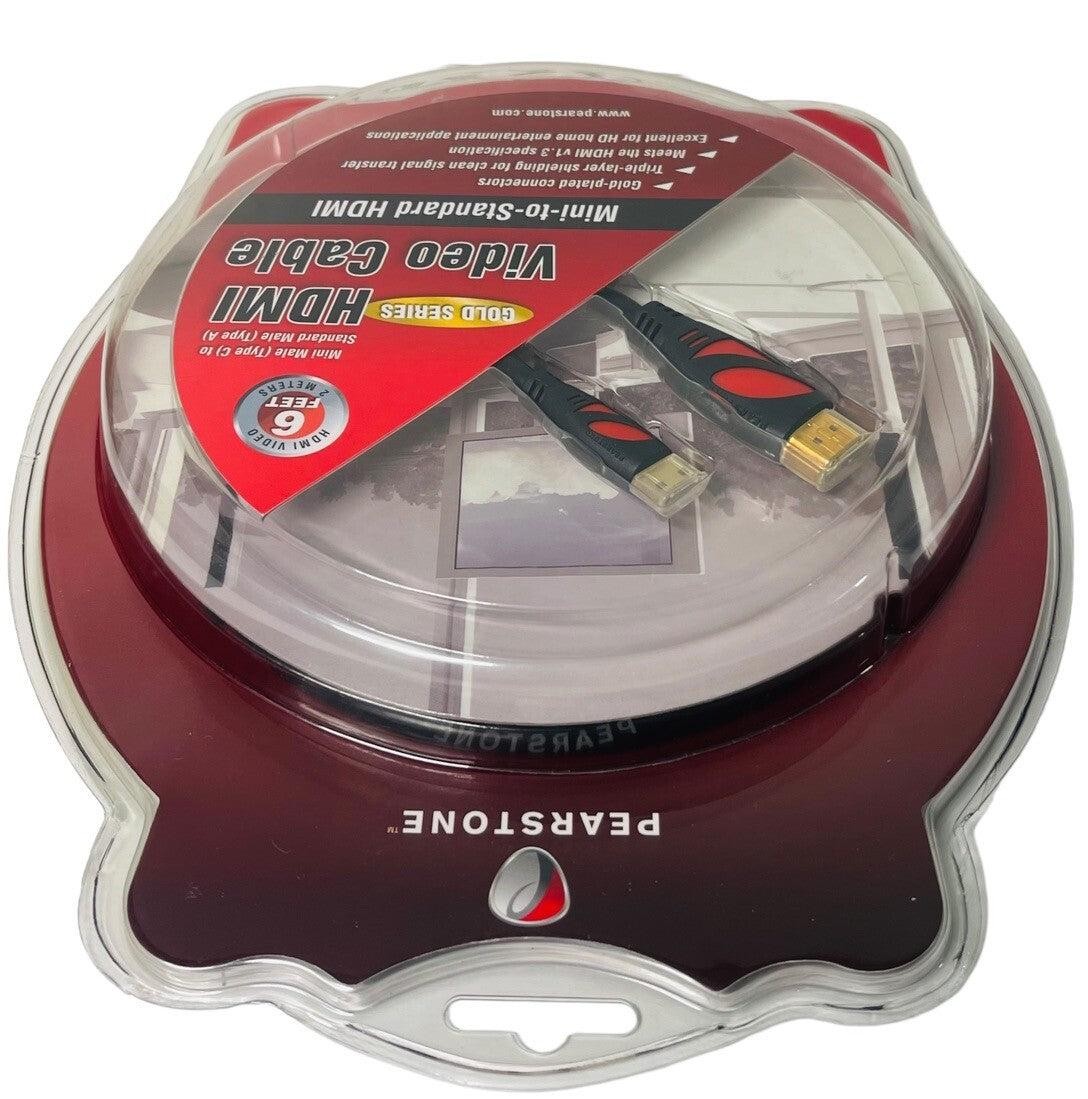 *Pearstone Gold Series HDMI Mini-to-Standard Cable 6 Feet HDMI-AC206, NEW!