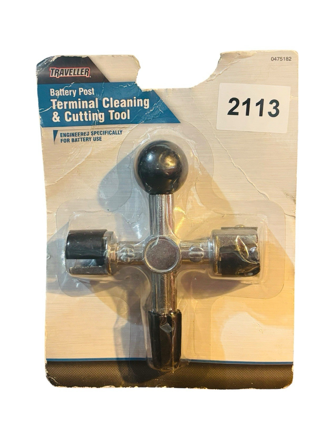 Traveller Battery Post Terminal Cleaning & Cutting Tool, NEW