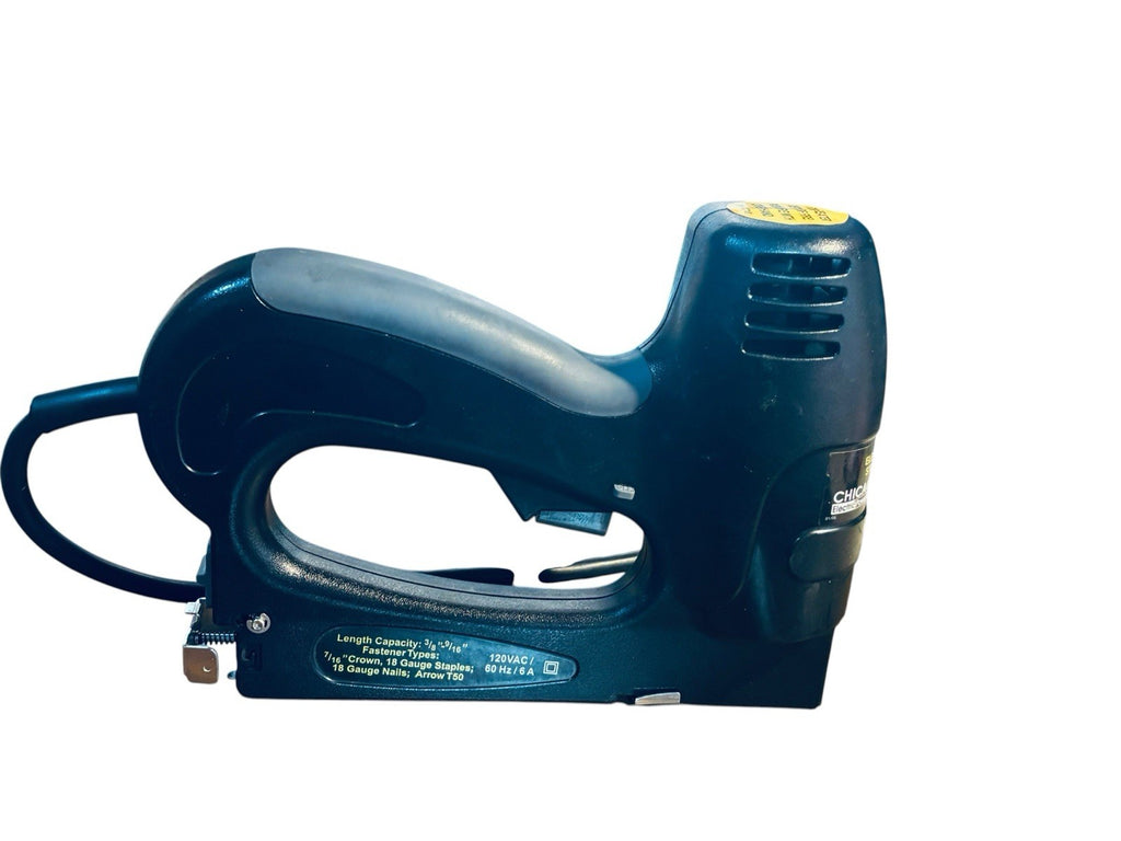 Chicago 3-in-1 Electric Stapler Nailer, Black, Works Great