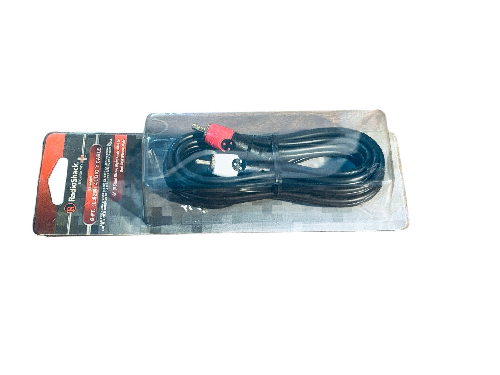 *Radio Shack RCA Stereo Cable 1.82mm x 6 ft for TV, DVD, VCR, Satellite, A/V NEW