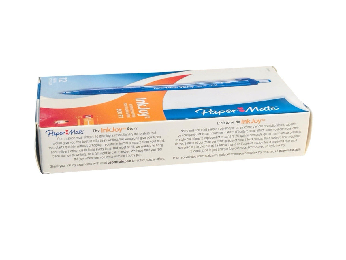 *Paper Mate Retractable Pens 300 RT, Medium Point 1.0mm Translucent B