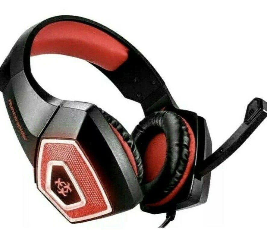 *PRO GAMING HEADPHONES RGB 3.5mm 4Pin-V-1, w/Backlight HUNTERSPIDER