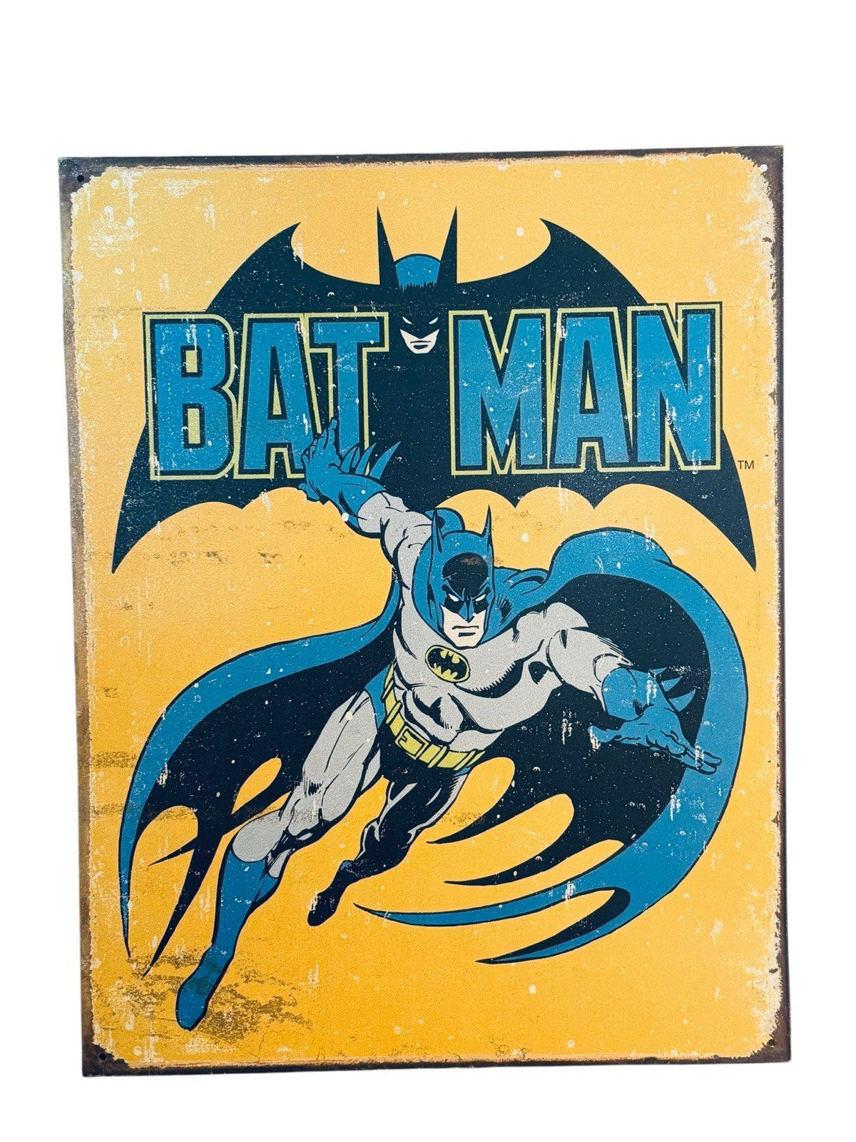 Vintage Style Batman Metal Tin Sign DC Comics Garage Man Cave Wall Decor