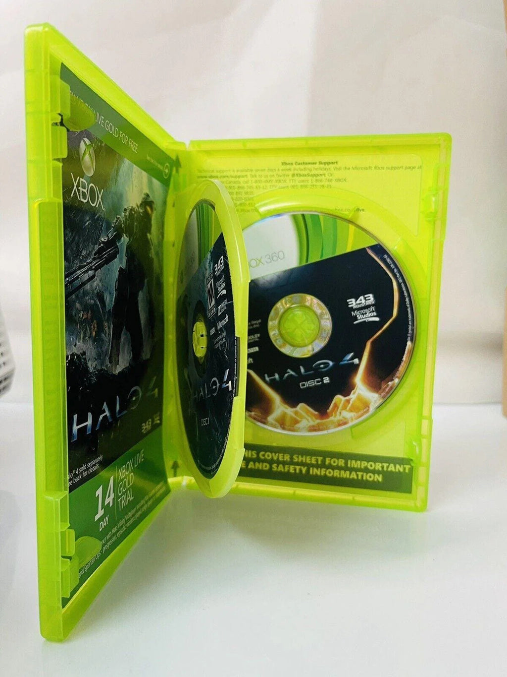 *Xbox 360 Halo-4 (2-Game Discs) 2012 EXCELLENT CONDITIOKIDDIN {IN OROGINAL CASE}