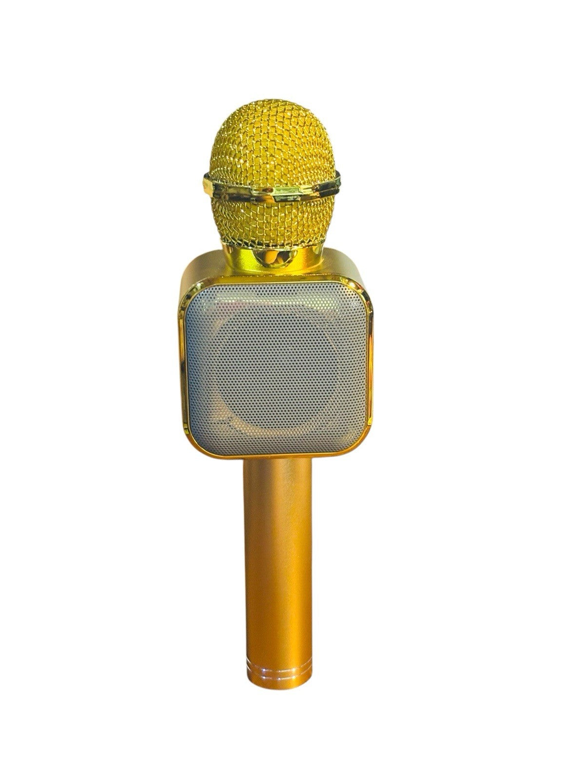 Wireless Bluetooth Karaoke Microphone Mic Speaker Fits All Smartphone Gold #1