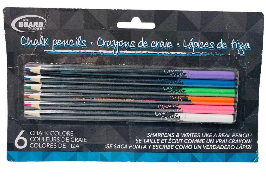 *ek CRAFT MARKERS 6-PACK ~ 2-MARKERS IN ONE 1.0mm/5mm w/6-COLOR PENCILS & BAG