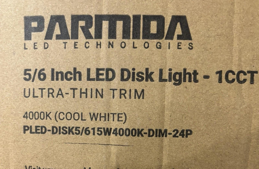 LED Recessed Ceiling Lights 5/6" Ultra-Thin 400K-DIM-24P, SET OF 2, NEW