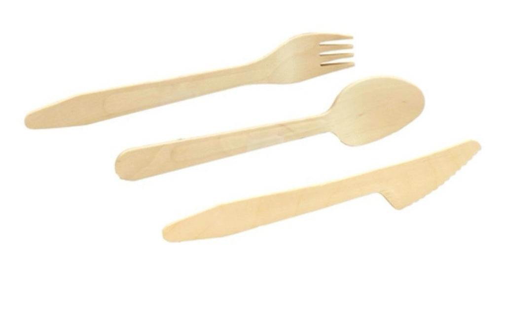 Tablecraft Disposable Utensil Set Includes: 50 Each Fork, Spoon, Knife, 6.5"