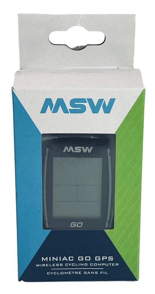 *GPS WIRELESS CYCLING COMPUTER W/ACCESSORIES & MANUAL/MSW MINIC GO