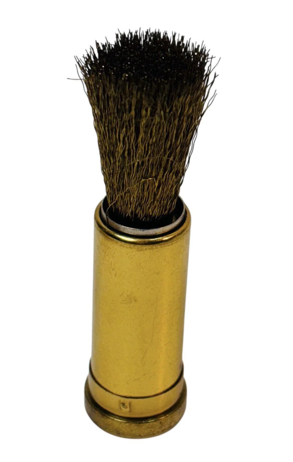 Vintage BRASS WIRE BRUSH, SUEDE CLEANING TOOL IN CASE, w/Rhinestones
