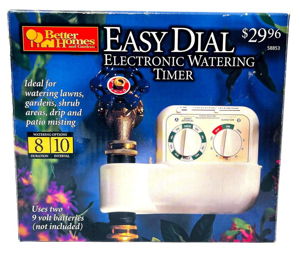 BETTER HOMES & GARDENS EASY DAIL ELECTRONIC WATERING TIMER