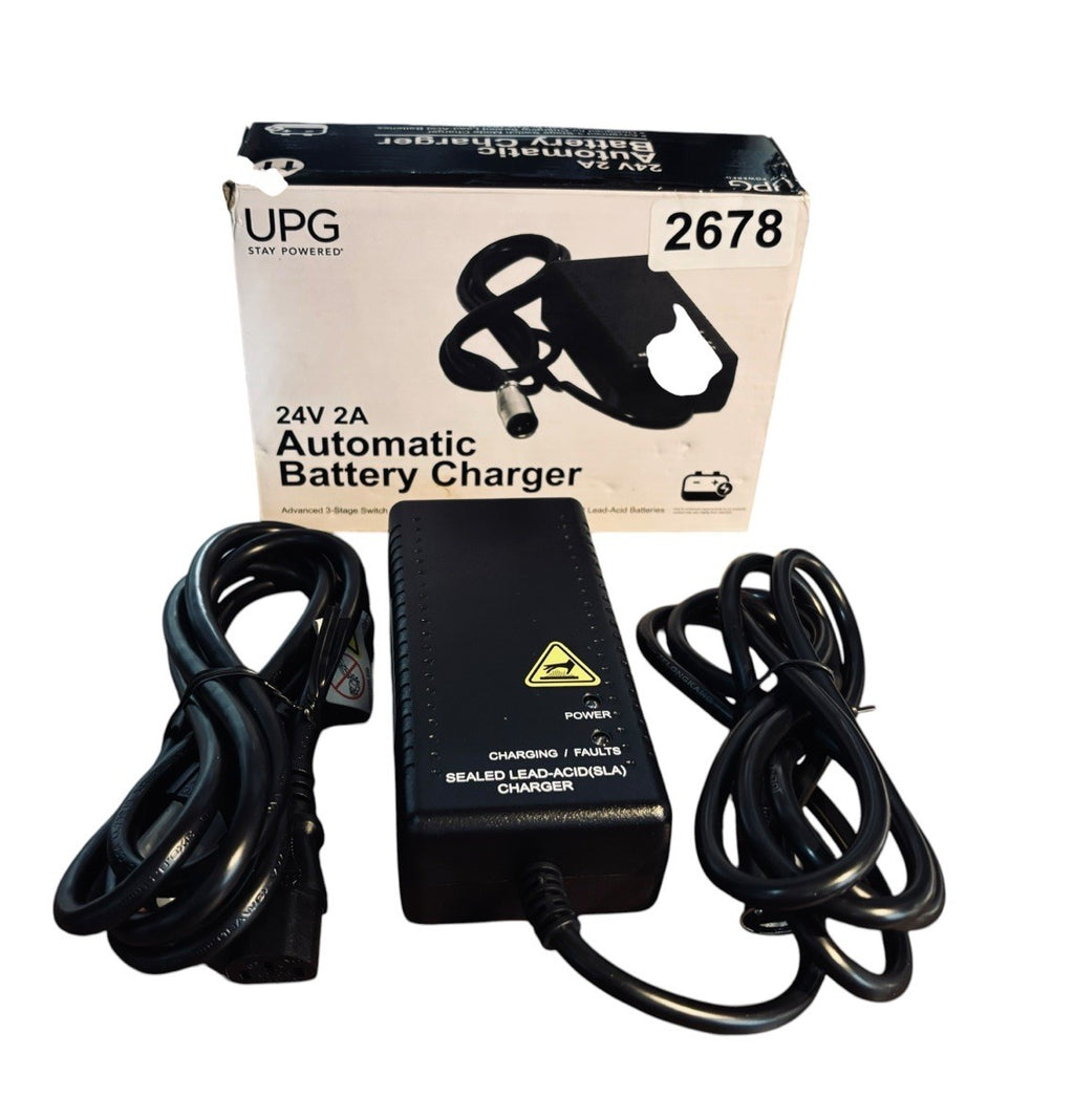 UPG 24V 3.5A Automatic Lead Acid Battery Charger XLR 24BC3500T-4