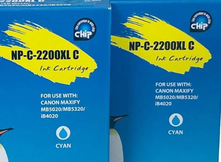 *G&G INK CARTRIDGE ~ COLOR: CYAN Model: NP-C-2200XL C