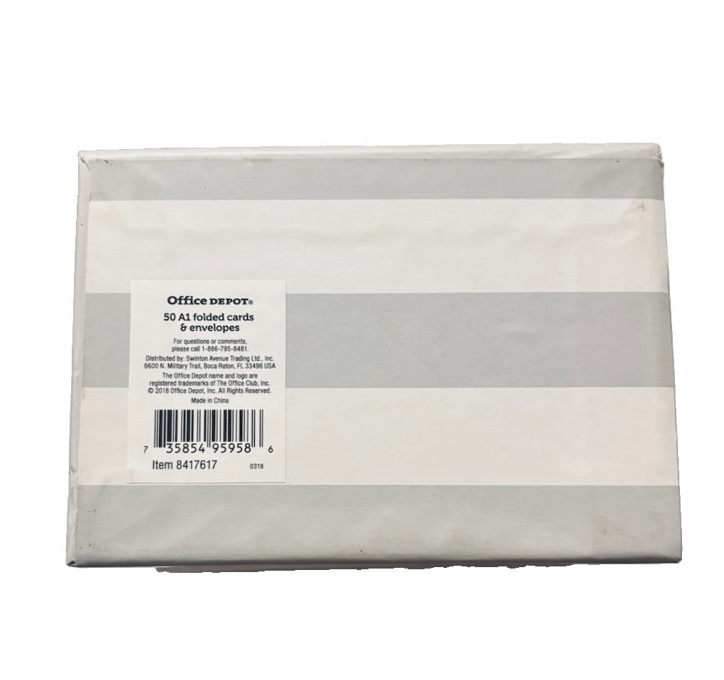 *Elegant Occasion Note Cards & Envelopes (50 A1 Folded Cards) in Storage Box.