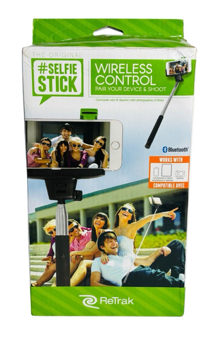 ReTrak The Original Selfie Stick, Wireless Control Bluetooth New Unused