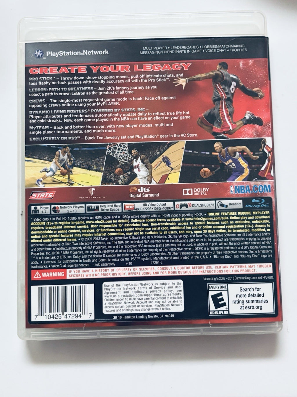 *NBA 2K14 (Sony PlayStation 3, 2013)