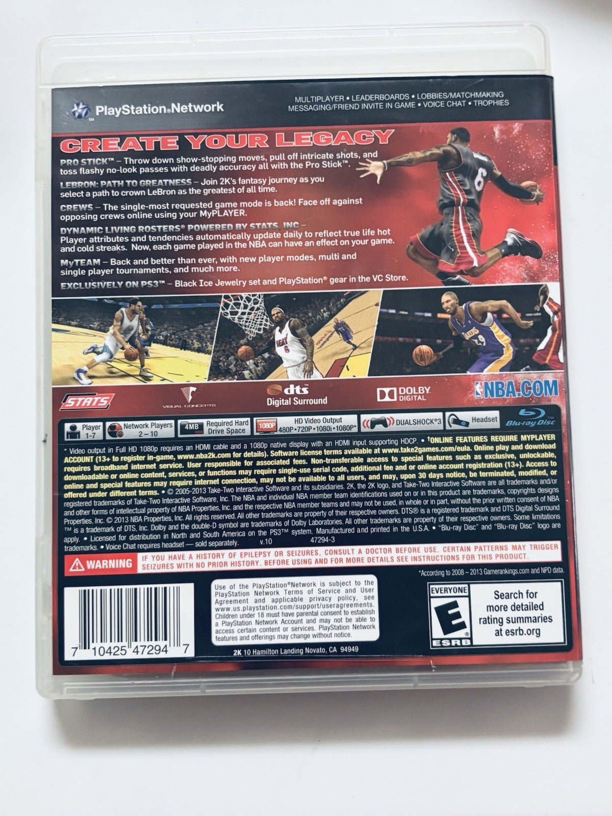 *NBA 2K14 (Sony PlayStation 3, 2013)