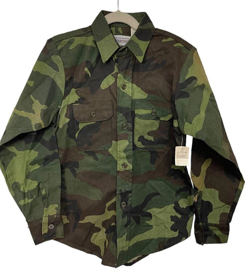 *FIVE BROTHERS Camouflage Boys Shirt Size 12, 100% COTTON, MADE IN USA