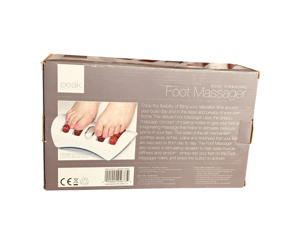 Peak Massage Dual Rolling Foot Massager DFM-12/5673 Open Box
