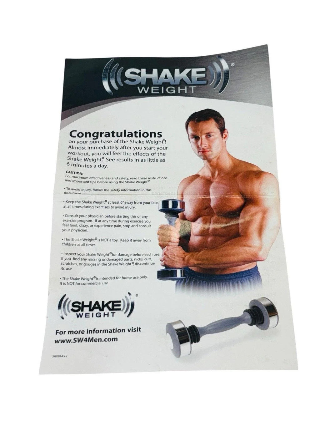 Exercise DVD Shake Weight For Men Pro Rapid Results Upper Body Sculpting