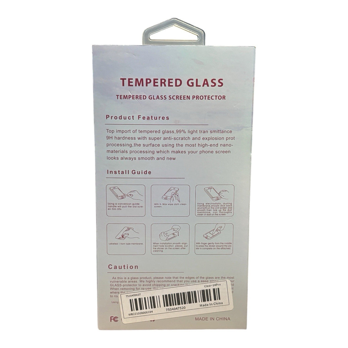 *iPhone 14 Pro Tempered Glass Screen & Camera Protectors