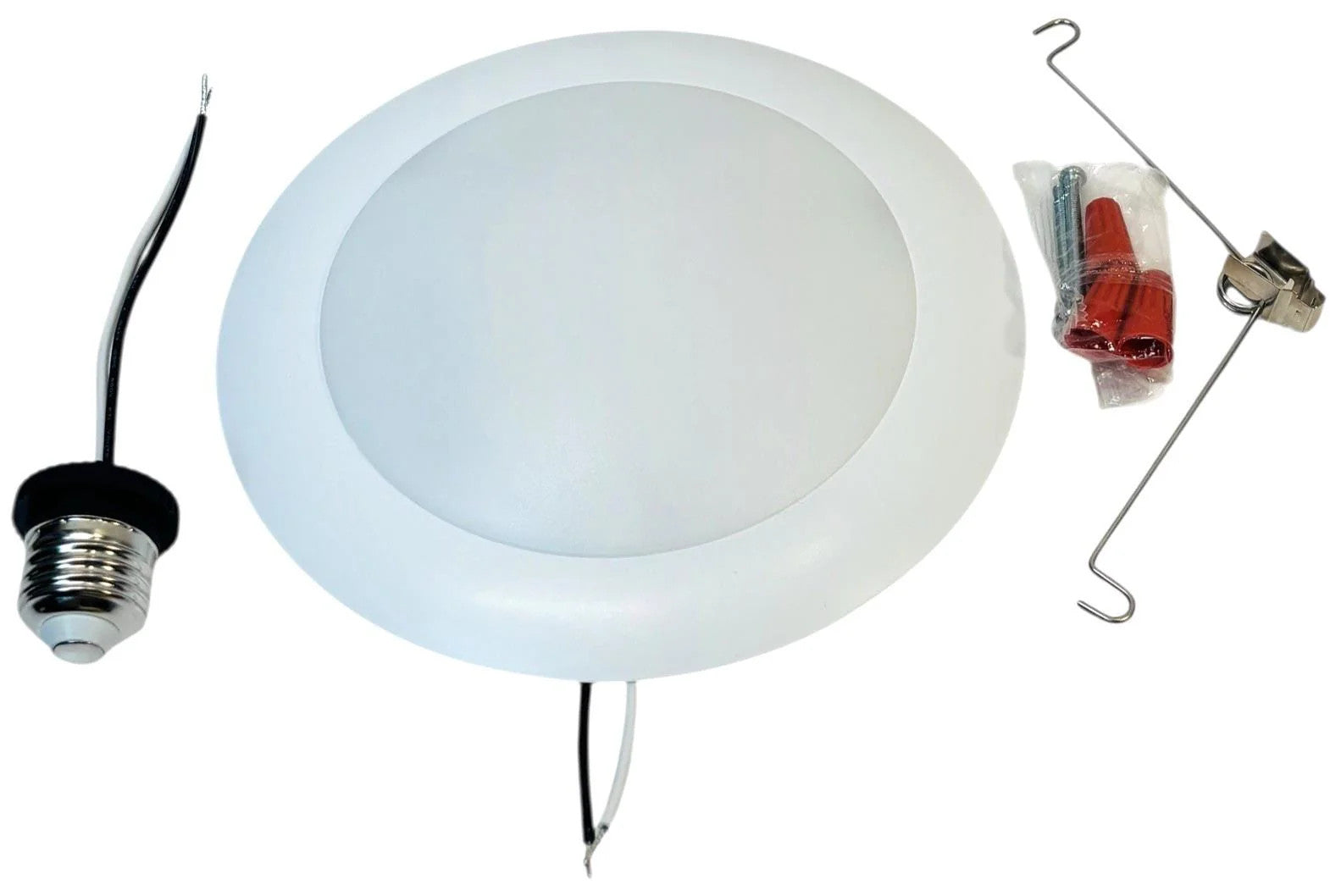 LED Recessed Ceiling Lights 5/6" Ultra-Thin 400K-DIM-24P, SET OF 4