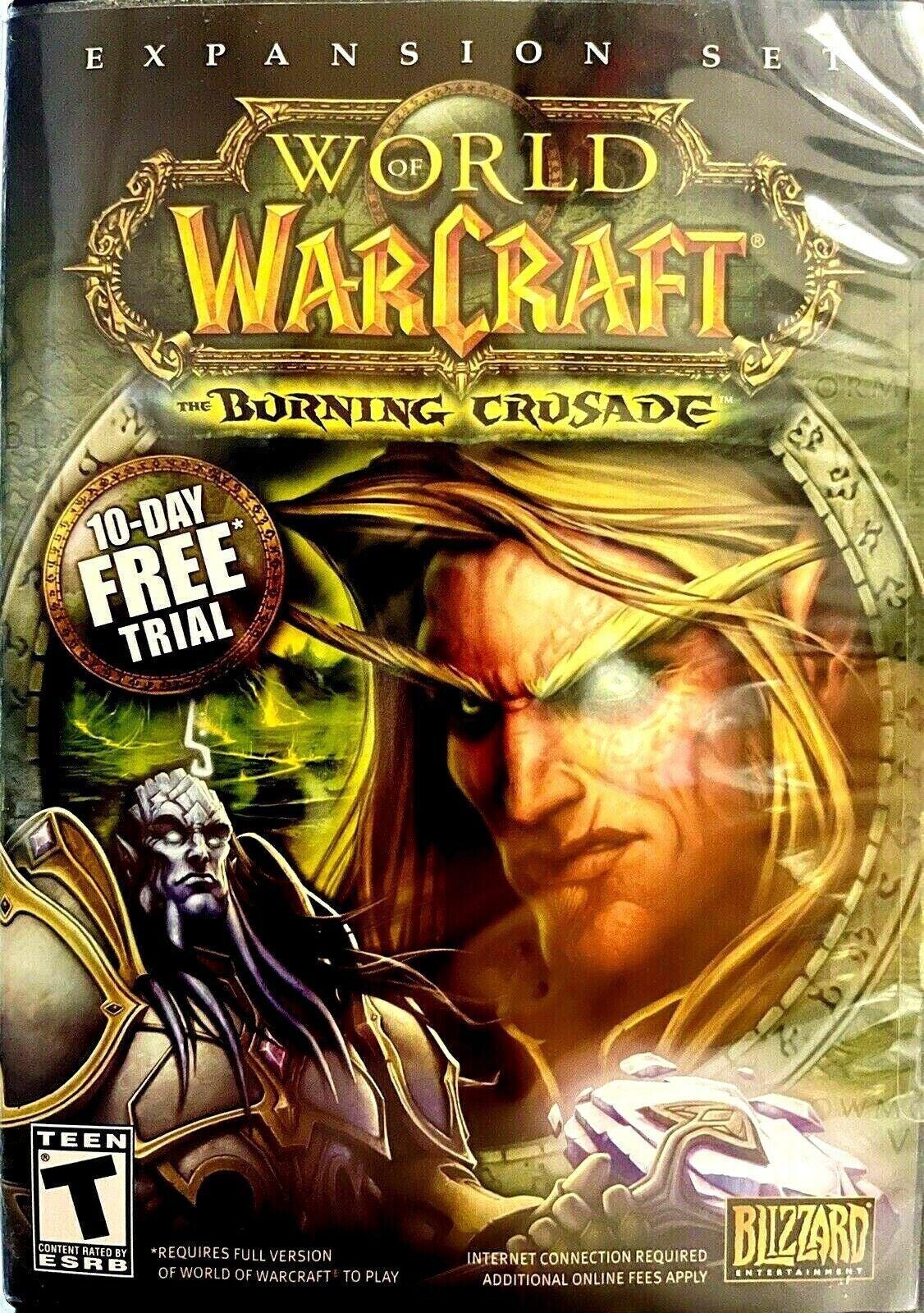 *World of War Craft THE BURNING CRUSADE DVD/ROM Windows 2000/XP Expansion -2007
