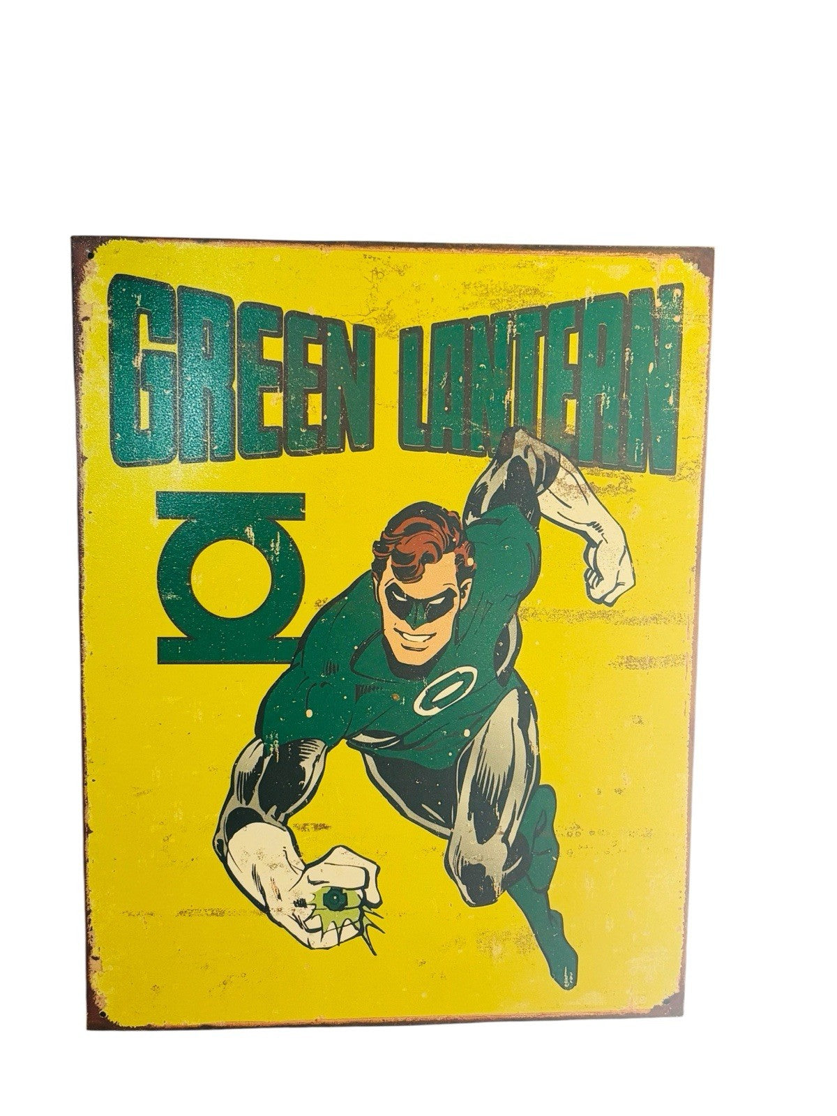 Green Lantern Metal Tin Sign DC Comics - Superhero Man Cave Decor 16x13