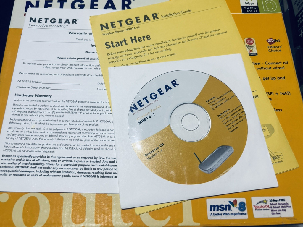 Netgear MR814 11 Mbps 4-Port 10/100 Wireless B Router
