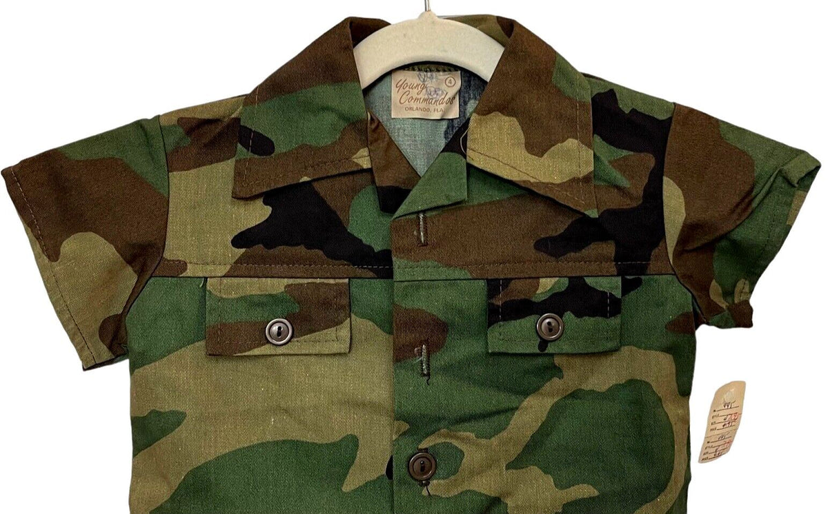 *Young Commandos Camouflage Shirt Size 4 "NEW