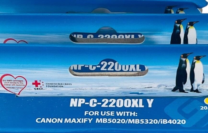 *G&G INK CARTRIDGE, COLOR-YELLOW Model: NP-C-2200XL Y