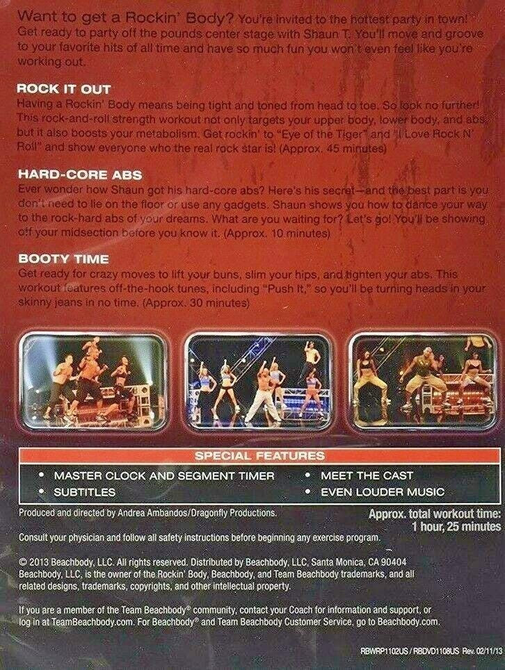 *Rocky Body HARD CORE DVD Workout-  ABS - BOOTY TIME" Rockin' NEW