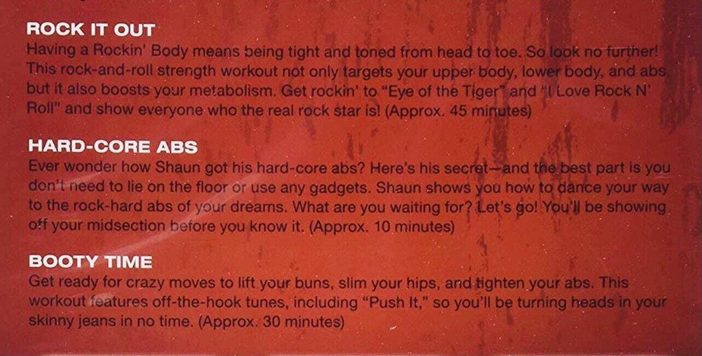 *Rocky Body HARD CORE DVD Workout-  ABS - BOOTY TIME" Rockin' NEW